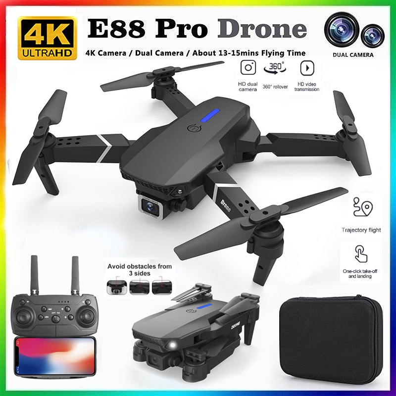 Drone Camera Lens - 2026 NOWY E88 Profesjonalny Dron RC