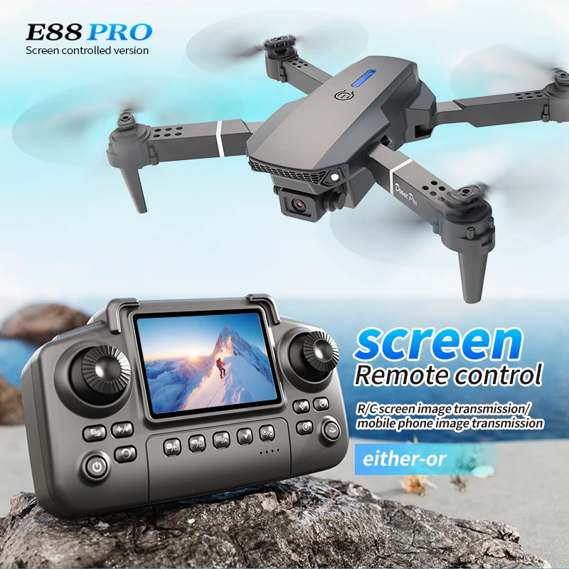 Drone Camera Professional - Profesjonalny dron E88 PRO z ekranem