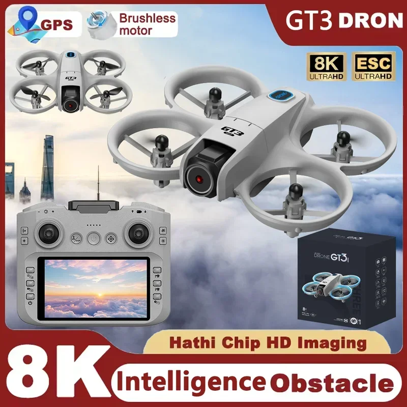 Drone Camera With Gimbal - Nowy Mini Dron GT3 Rc Quadcopter