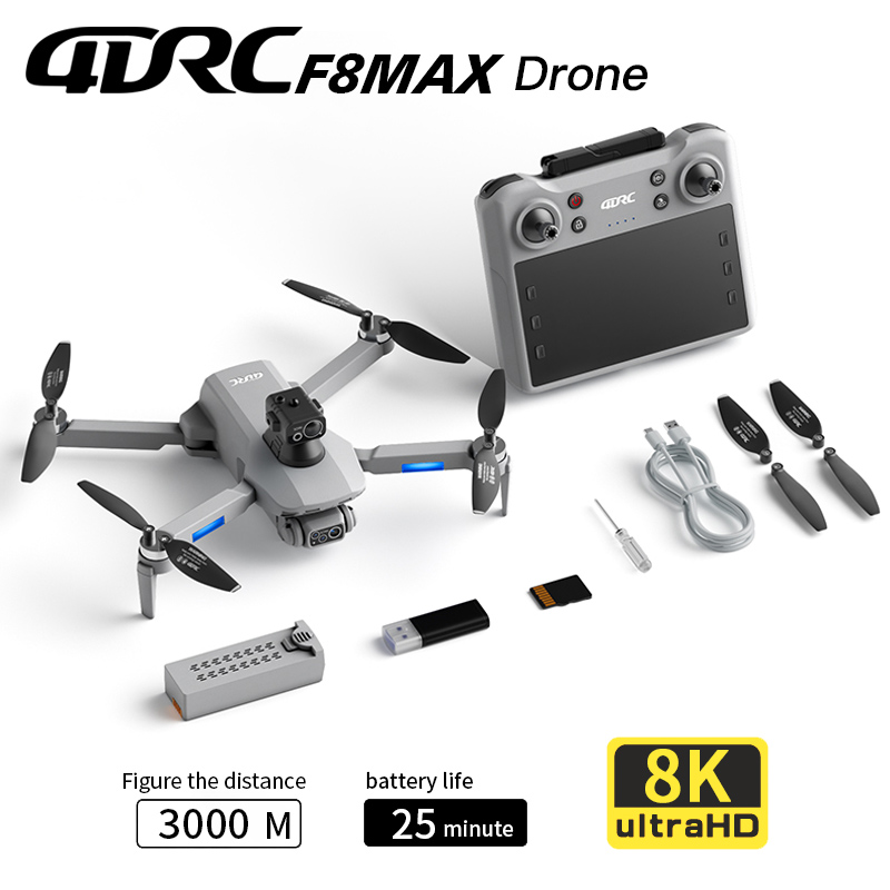 Drone Camera Professional - Dron F8 MAX GPS Profesjonalny z