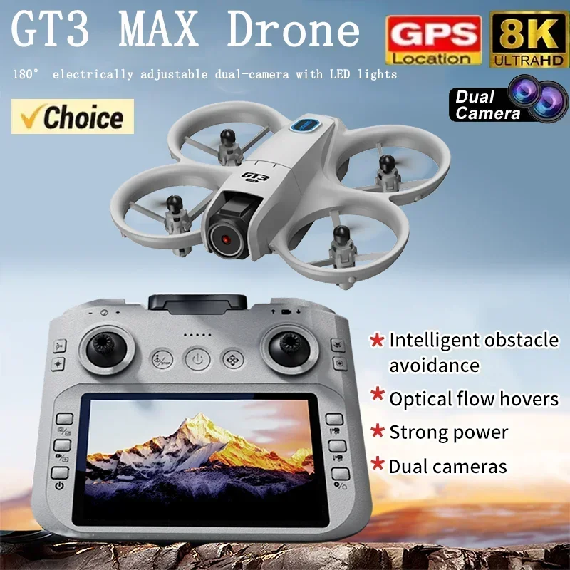 Drone Camera Night Vision - 2026 NOWY GT3 Mini z LED,