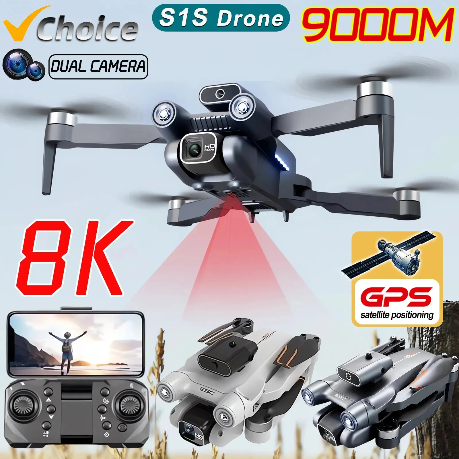 Nowy S1S 5G GPS Drone Camera 8 – Drone Camera Hd recenzja i cena