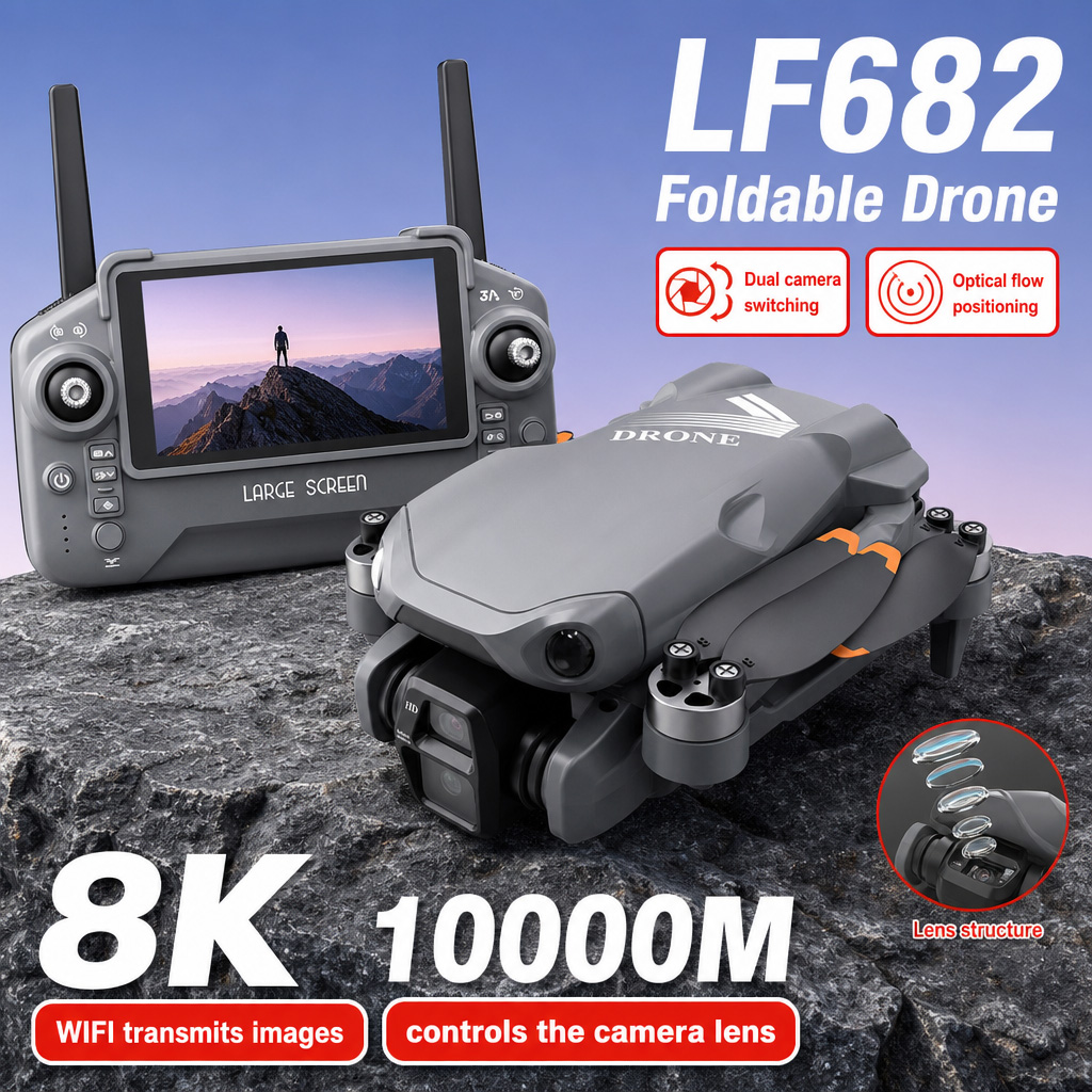 Zdjęcia lotnicze z drona LF682 – Drone Camera 4K recenzja i cena